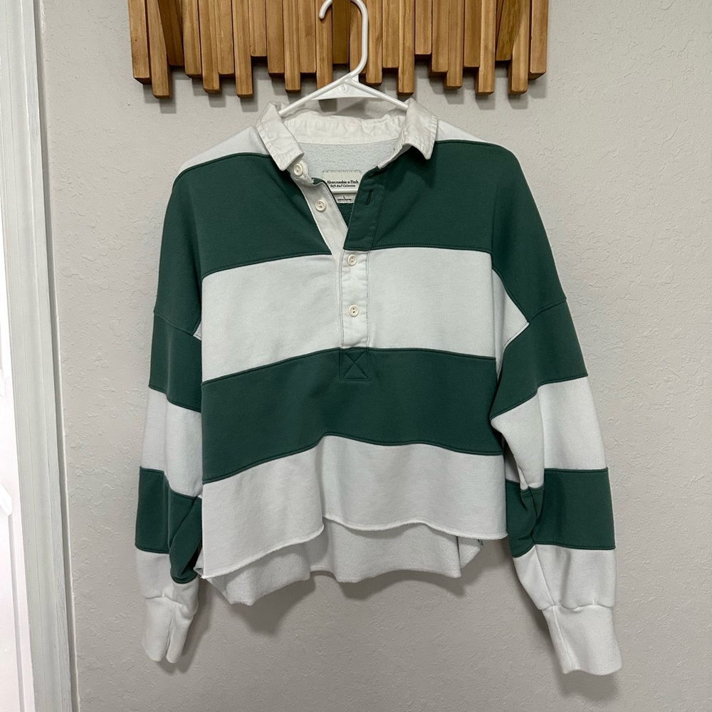 Abercrombie & Fitch Cropped Rugby Shirt